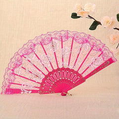 Lace Folding Fan Dance Fan Chinese Style Wedding Fan Clothing Accessory