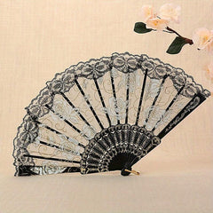 Lace Folding Fan Dance Fan Chinese Style Wedding Fan Clothing Accessory