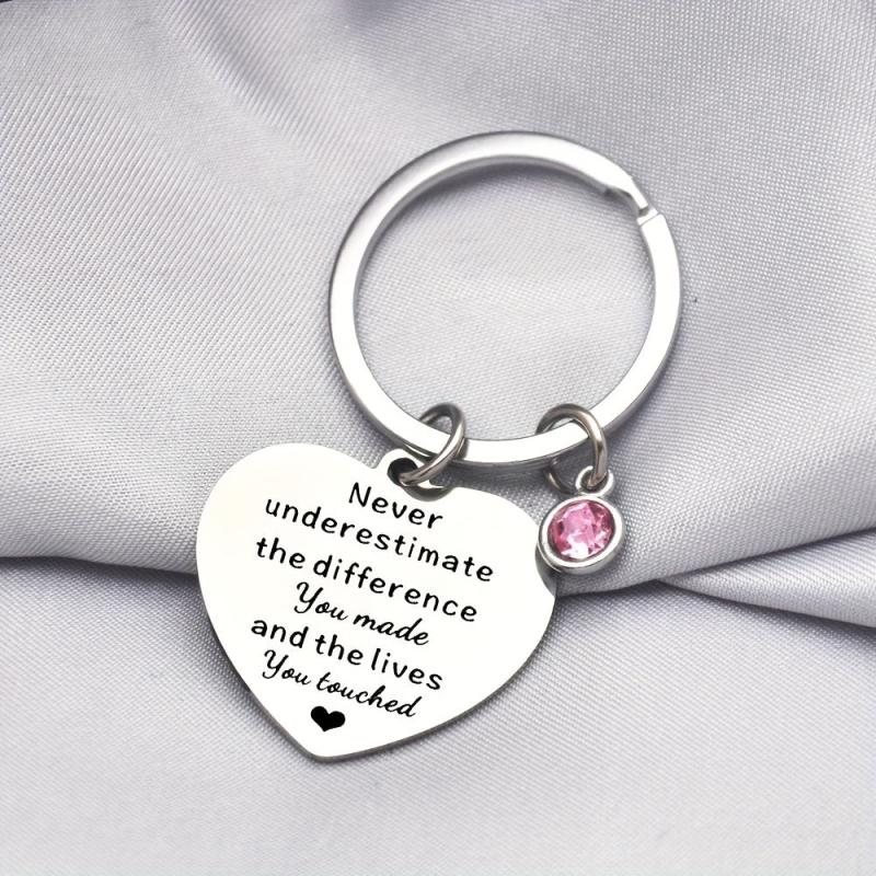 Never Underestimate The Difference You And The Lives You Touched Keychain