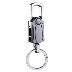 Men's Rotatable Stainless Steel Key Ring Keychain