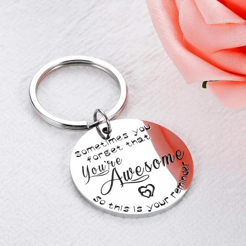 Inspirational Keychain Thank You For Being Awesome Graduation Present