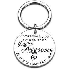Inspirational Keychain Thank You For Being Awesome Graduation Present