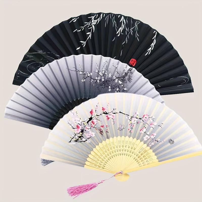 Traditional Style Fan Summer Folding Fan Retro Bamboo Classical Fan