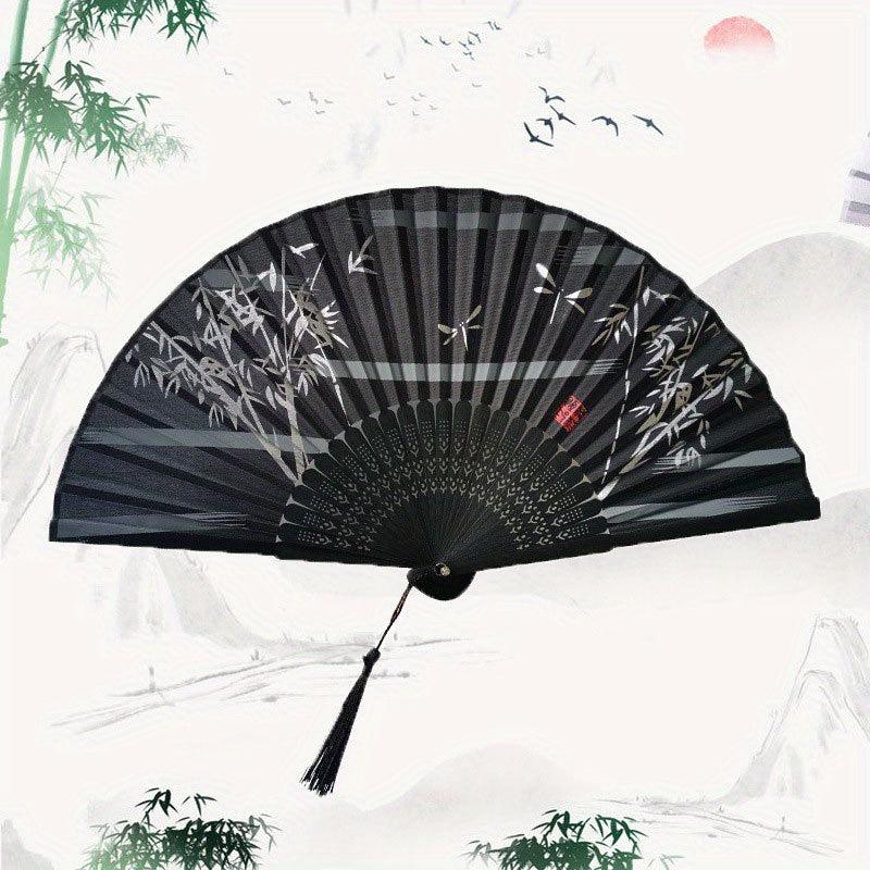 Chinese Style Paper Folding Fan Floral Printed Fan for Women