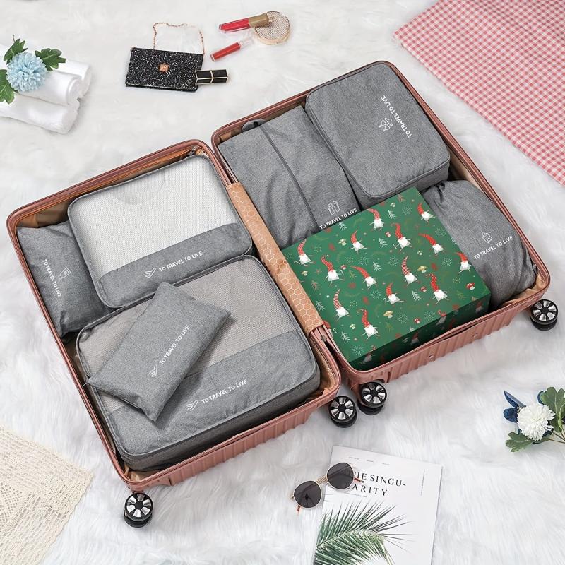 7-Pcs Travel Storage Luggage Bags Sets Lightweight Versatile Bags