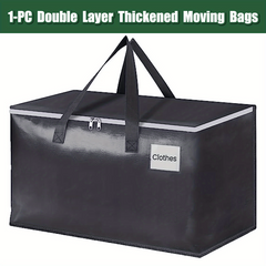 Heavy Duty Mobile Storage Bag with Zipper & Handle, 93L Capacity