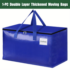 Heavy Duty Mobile Storage Bag with Zipper & Handle, 93L Capacity