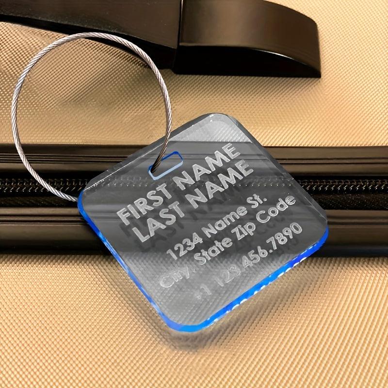 Personalized Luggage Tag Engraved Travel Gift Bag Tag
