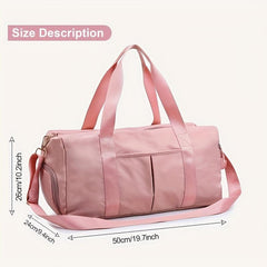 Women's Sports Gym Duffle Bag with Double Handle