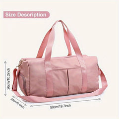 Women's Sports Gym Duffle Bag with Double Handle