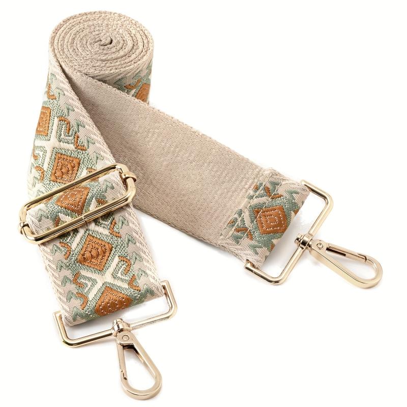 Embroidered Tote Bag Shoulder Strap - Adjustable Wide Hand Strap