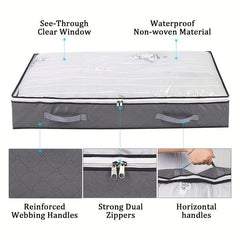 Under Bed Quilt Storage Bag Foldable Organize Clothes