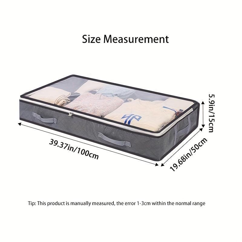Under Bed Quilt Storage Bag Foldable Organize Clothes