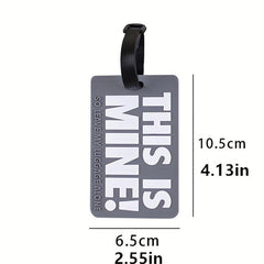 Cartoon Letter Luggage Tag This Is Mine - Identification Hanging Tag