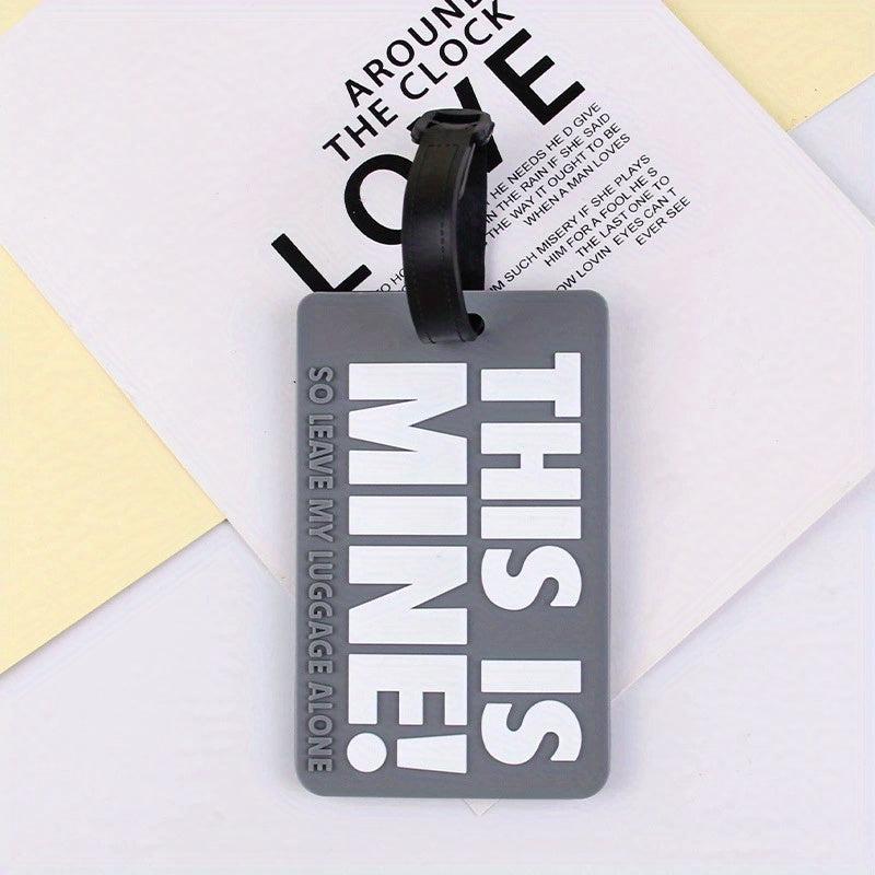 Cartoon Letter Luggage Tag This Is Mine - Identification Hanging Tag