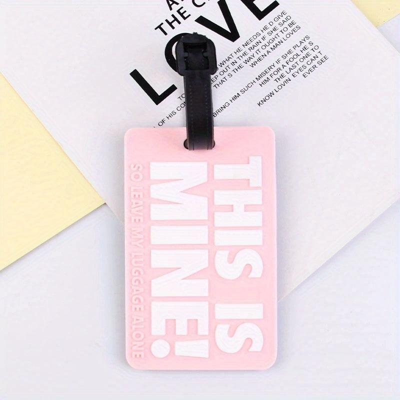 Cartoon Letter Luggage Tag This Is Mine - Identification Hanging Tag