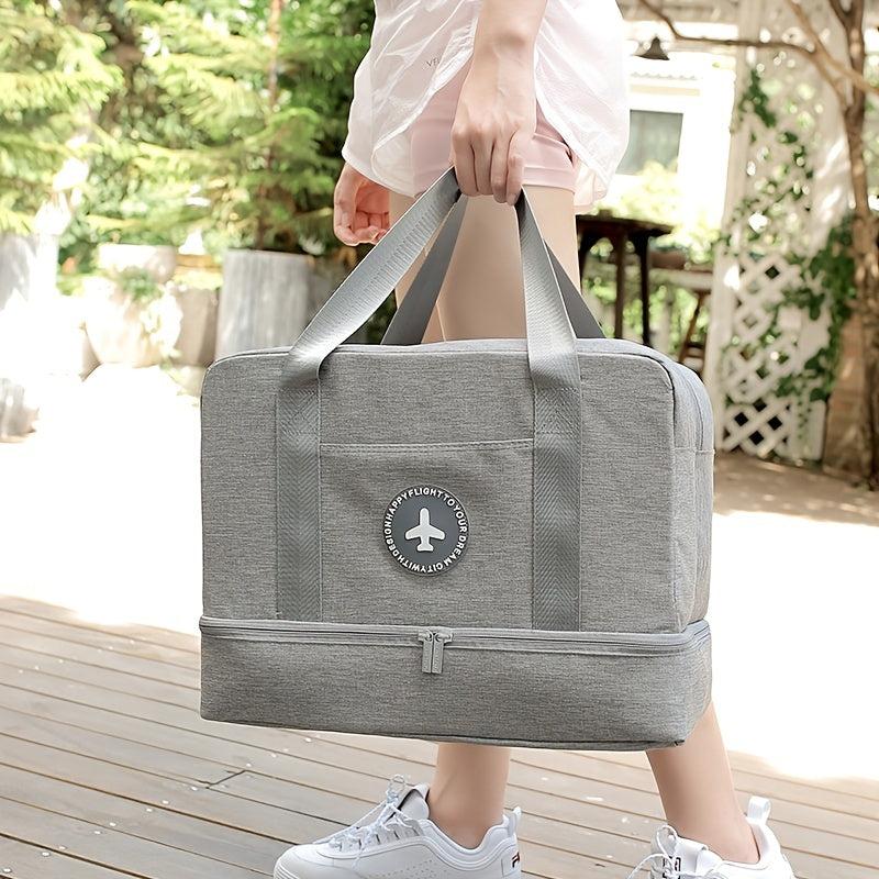 Large Capacity Lightweight Sports Zipper Travel Bag with Shoes Separation