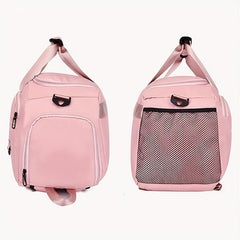 Large Capacity Duffle Backpack Lightweight Luggage Bag With Shoe Compartment