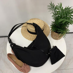 Casual Crossbody Bag Zipper Hobo Bag for Women