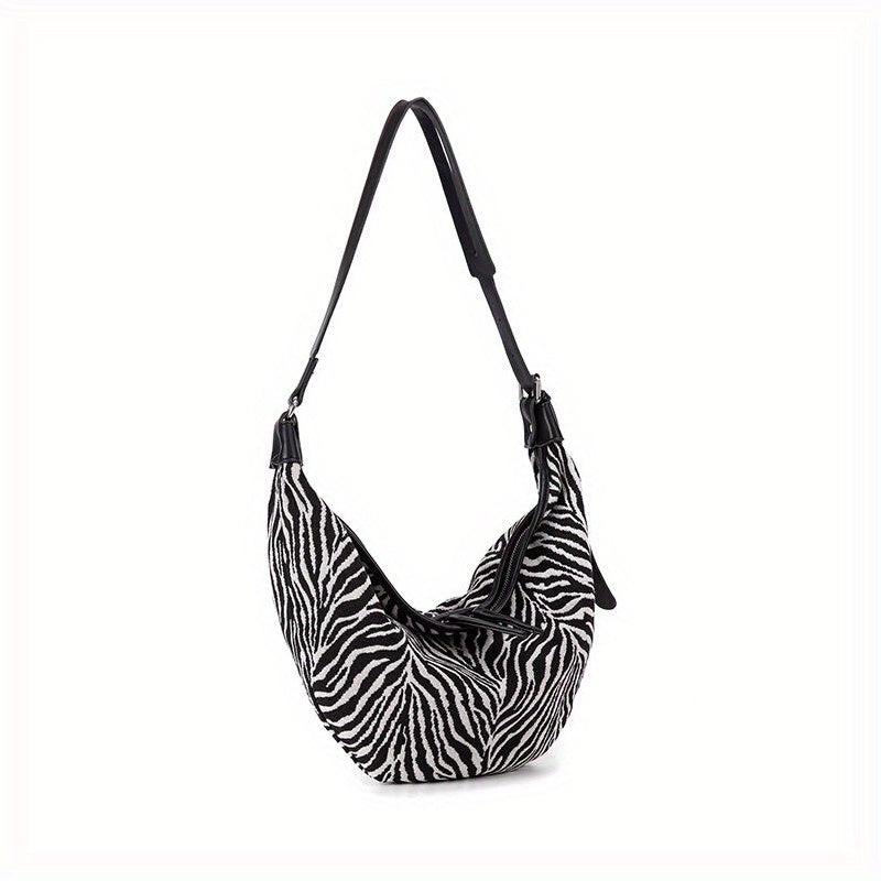 Casual Crossbody Bag Zipper Hobo Bag for Women