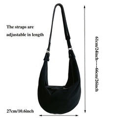 Casual Crossbody Bag Zipper Hobo Bag for Women