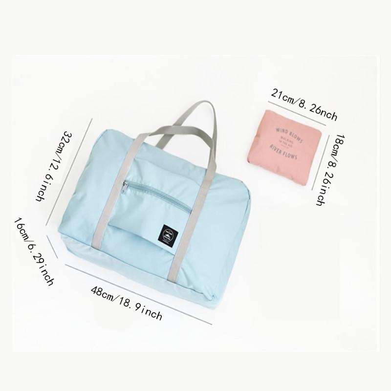 Large Capacity Portable Duffel Bag Lightweight Zipper Handbag