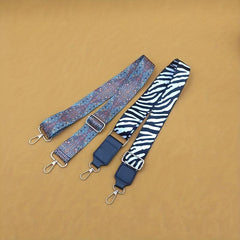 Adjustable Floral Embroidery Shoulder Strap Bag Accessory