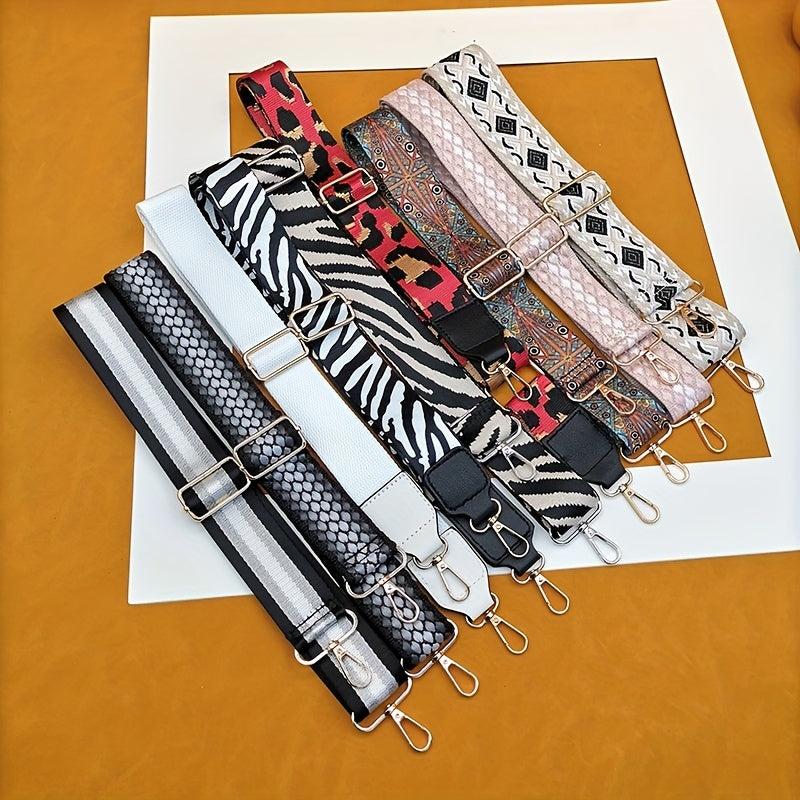 Adjustable Floral Embroidery Shoulder Strap Bag Accessory