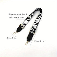 Adjustable Floral Embroidery Shoulder Strap Bag Accessory