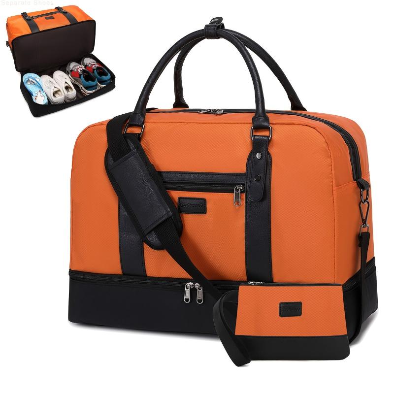 Women's Lightweight Duffle Bag Large Capacity Polyester Weekender Bag