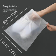 10pcs Non-woven Shoe Cover Drawstring Bag Dustproof Travel Storage Bag