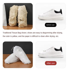 10pcs Non-woven Shoe Cover Drawstring Bag Dustproof Travel Storage Bag
