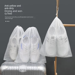 10pcs Non-woven Shoe Cover Drawstring Bag Dustproof Travel Storage Bag