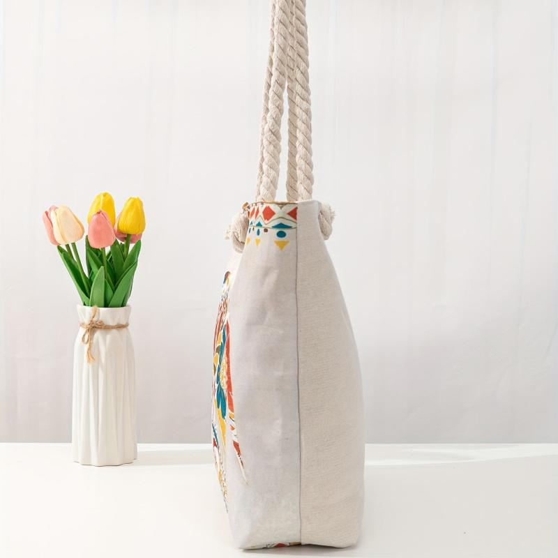 Ethnic Style Beach Bag Single Shoulder Canvas Bag