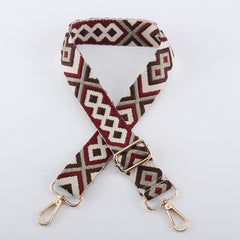 Adjustable Ethnic Style Nylon Bag Shoulder Purse Chain Strap Handbag