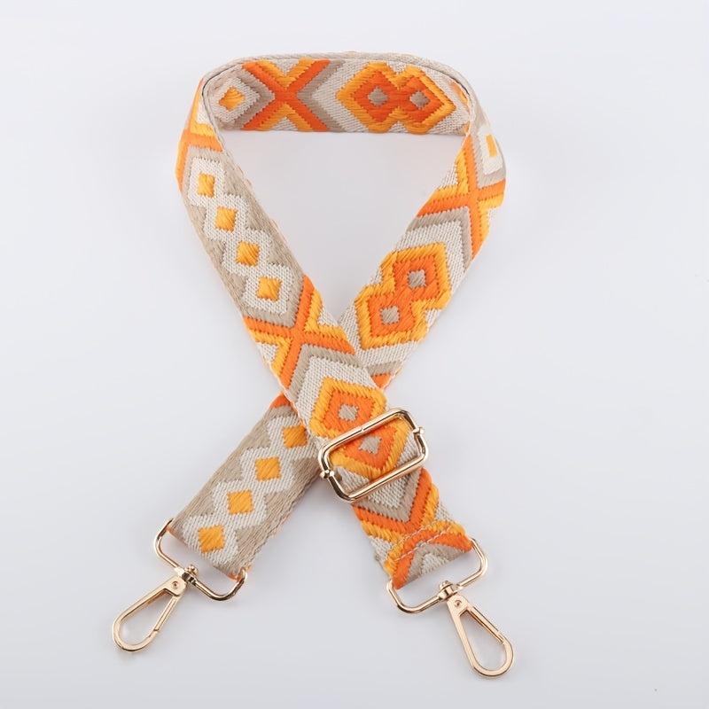 Adjustable Ethnic Style Nylon Bag Shoulder Purse Chain Strap Handbag