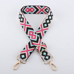 Adjustable Ethnic Style Nylon Bag Shoulder Purse Chain Strap Handbag