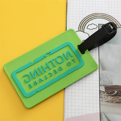 Personalized Silicone Luggage Tag - Letter Style