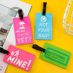 Personalized Silicone Luggage Tag - Letter Style
