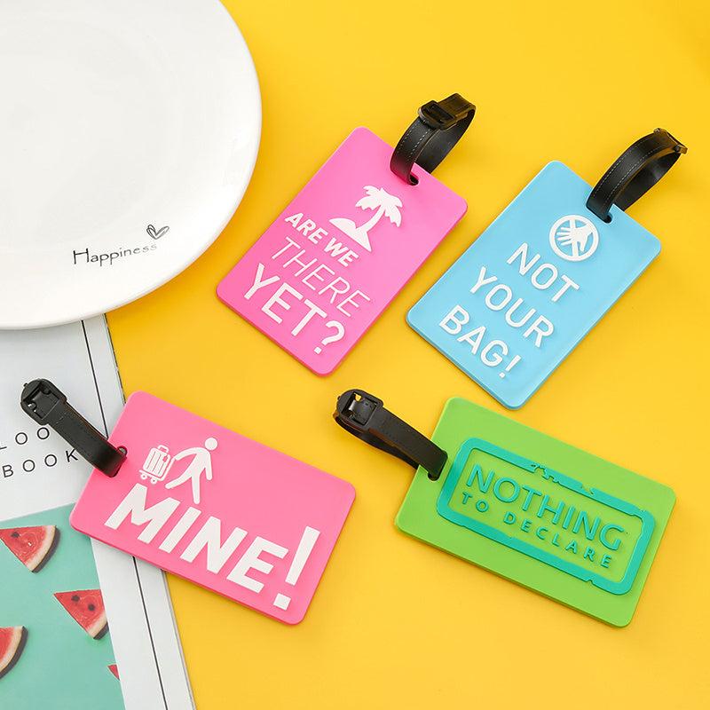 Personalized Silicone Luggage Tag - Letter Style