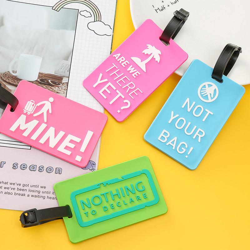 Personalized Silicone Luggage Tag - Letter Style