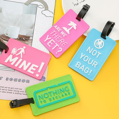 Personalized Silicone Luggage Tag - Letter Style