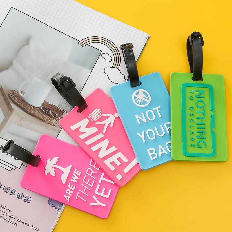 Personalized Silicone Luggage Tag - Letter Style