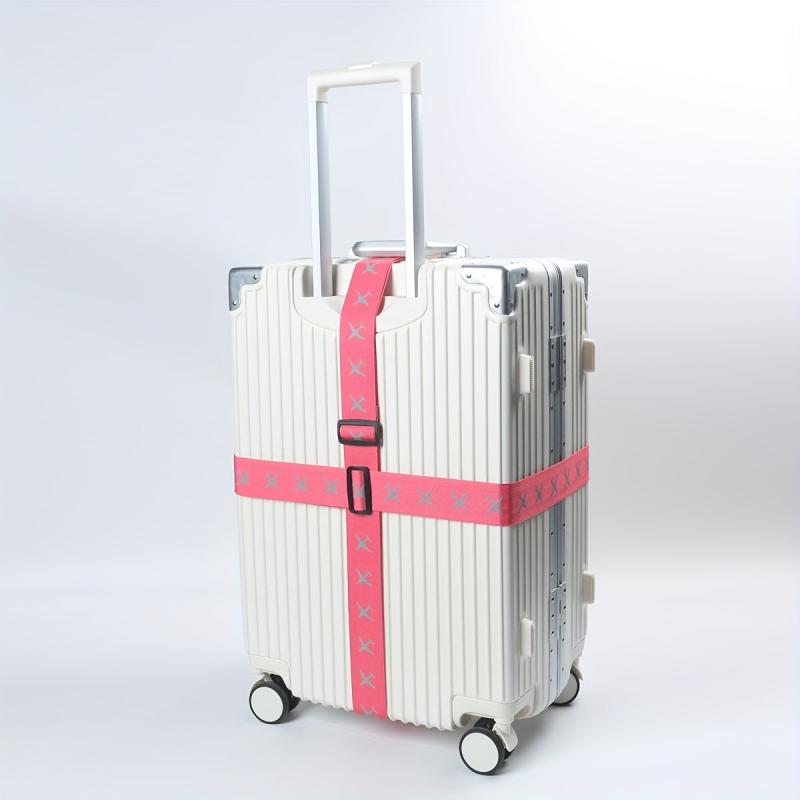 Reflective Cross Luggage Strap Airplane Pattern Packing Strap