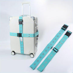 Reflective Cross Luggage Strap Airplane Pattern Packing Strap