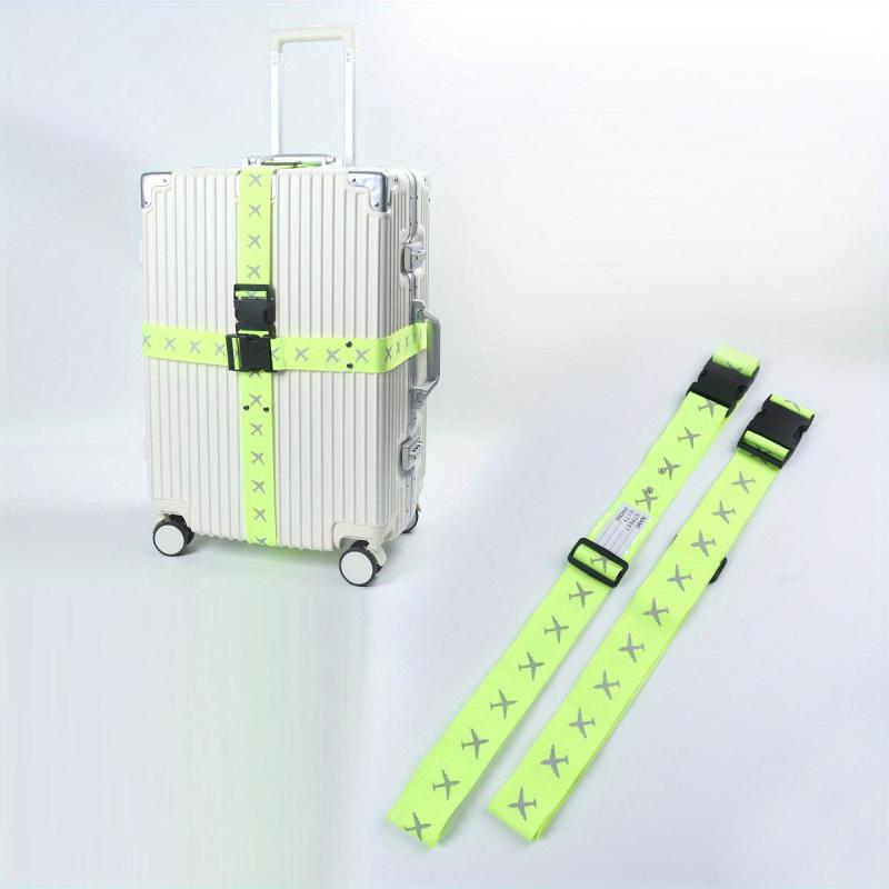 Reflective Cross Luggage Strap Airplane Pattern Packing Strap