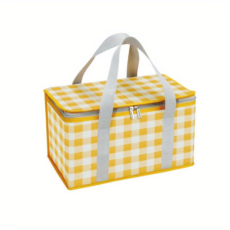 Portable Insulated Lunch Bag Zipper Storage Bag