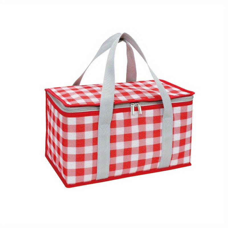Portable Insulated Lunch Bag Zipper Storage Bag