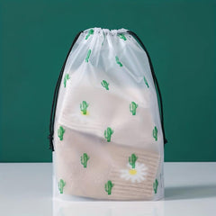 10pcs Travel EVC Storage Bag Drawstring Bundle Pockets