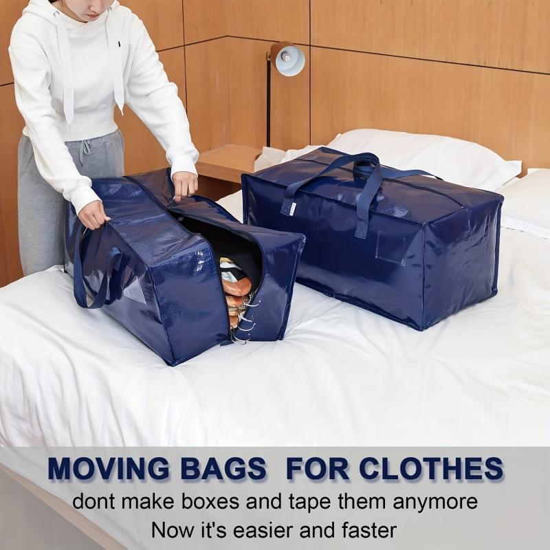 Heavy Duty Large Moving Bags Storage Totes Recycled Material